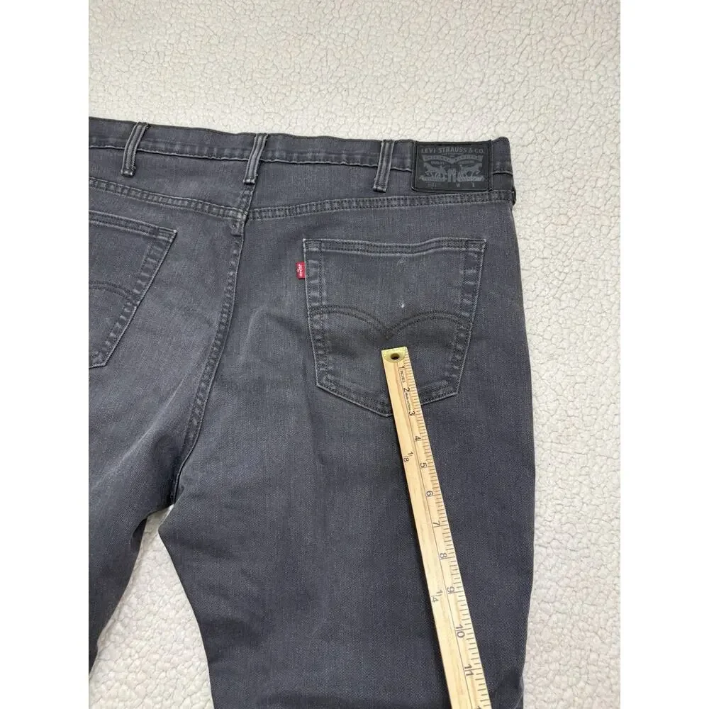LEVIS 541 Jeans‎ Athletic Taper Straight Grey Denim Twill Jeans Mens W44 L30